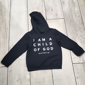 Black kids hoodie unisex  size 4t